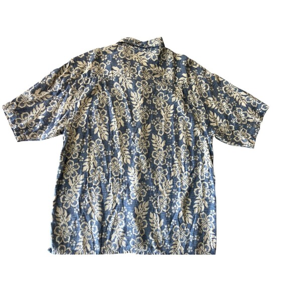 Ocean Pacific OP Longriders Hawaiian Mens XL Button Short Sleeve Shirt Floral - Picture 3 of 8